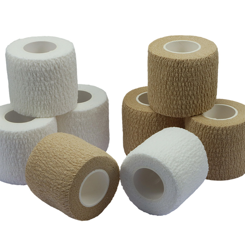 Fisioterapia Color de piel Rollos de envoltura elástica autoadherentes